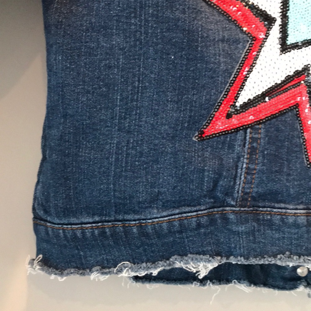 Sequin Jean Jacket - image 4